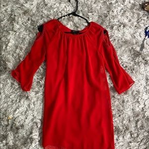 Red ALLY B. dress